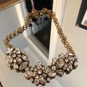 Jcrew three pendant stone necklace,